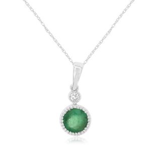EMERALD & DIAMOND PENDANT