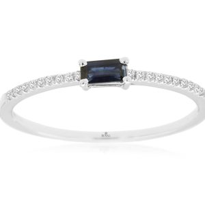SAPPHIRE & DIAMOND RING