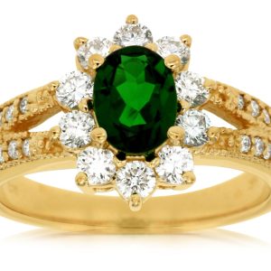 RUSSALITE & DIAMOND RING