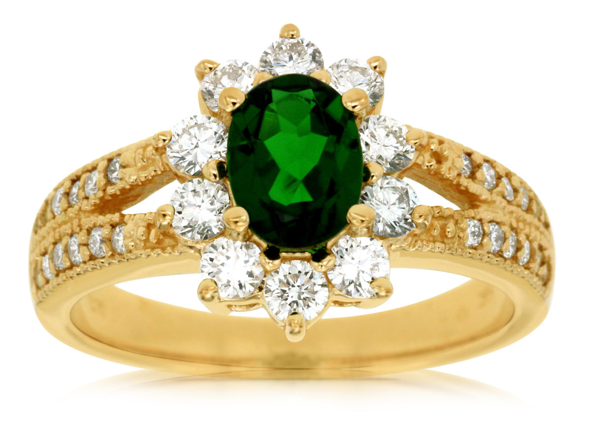 RUSSALITE & DIAMOND RING