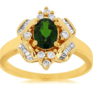 RUSSALITE & DIAMOND RING