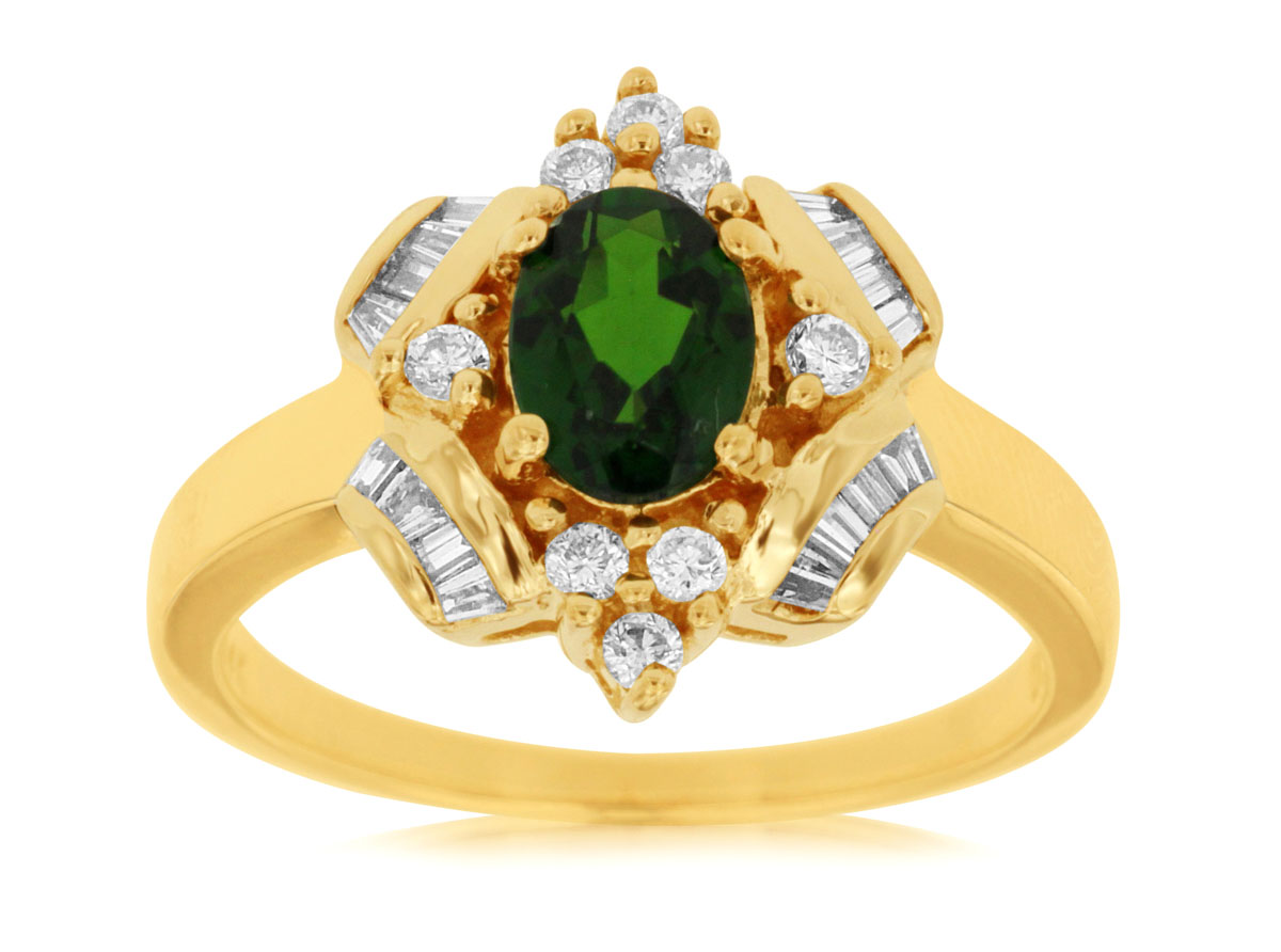 RUSSALITE & DIAMOND RING
