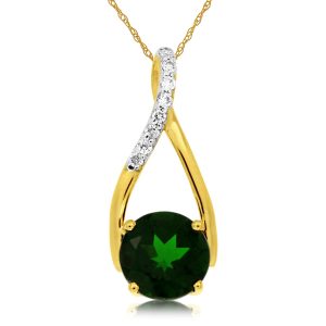 RUSSALITE & DIAMOND PENDANT