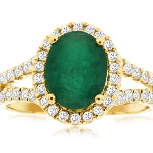 EMERALD & DIAMOND RING