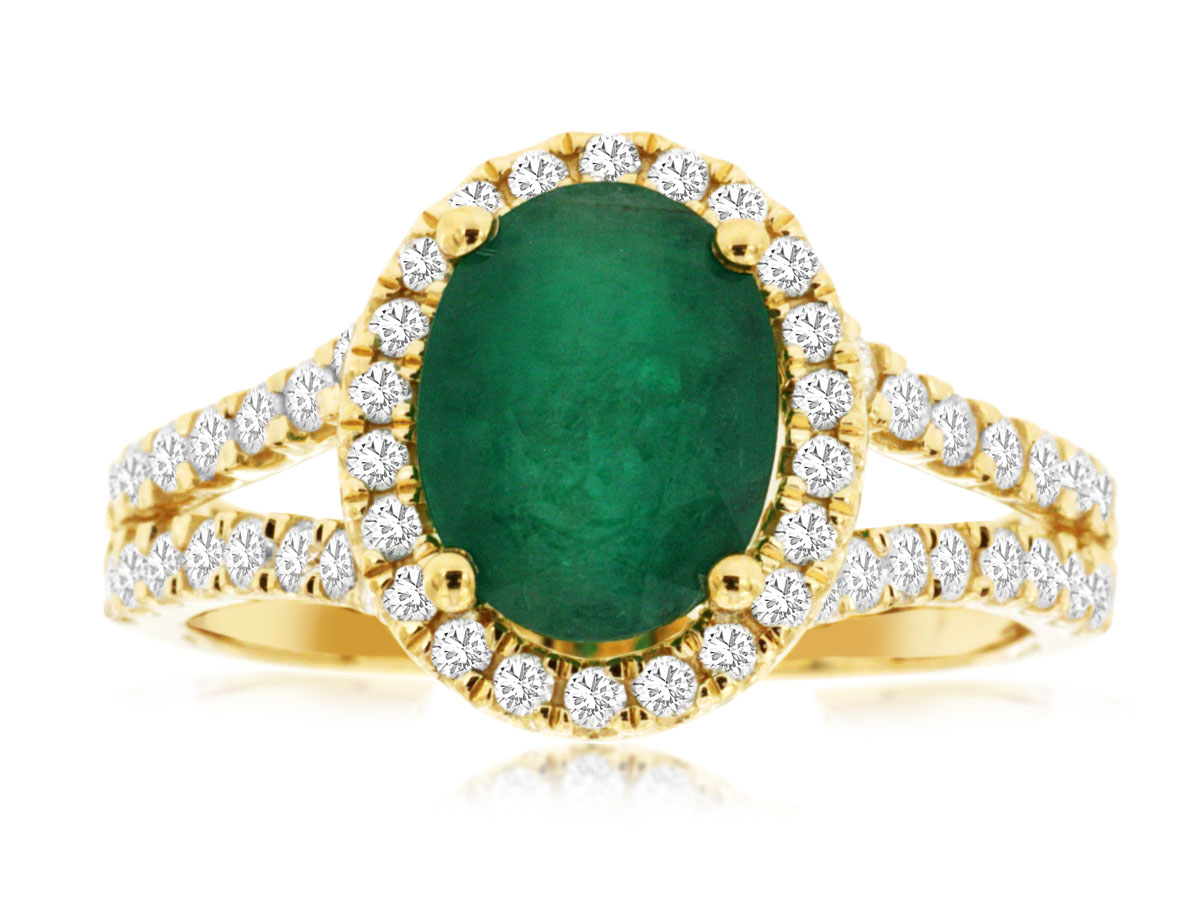 EMERALD & DIAMOND RING
