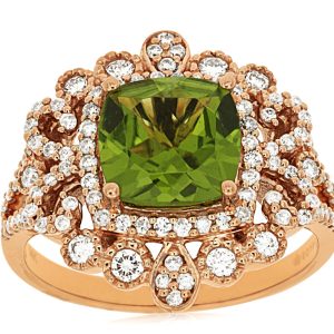 PERIDOT & DIAMOND RING