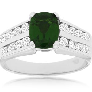 RUSSALITE & DIAMOND RING