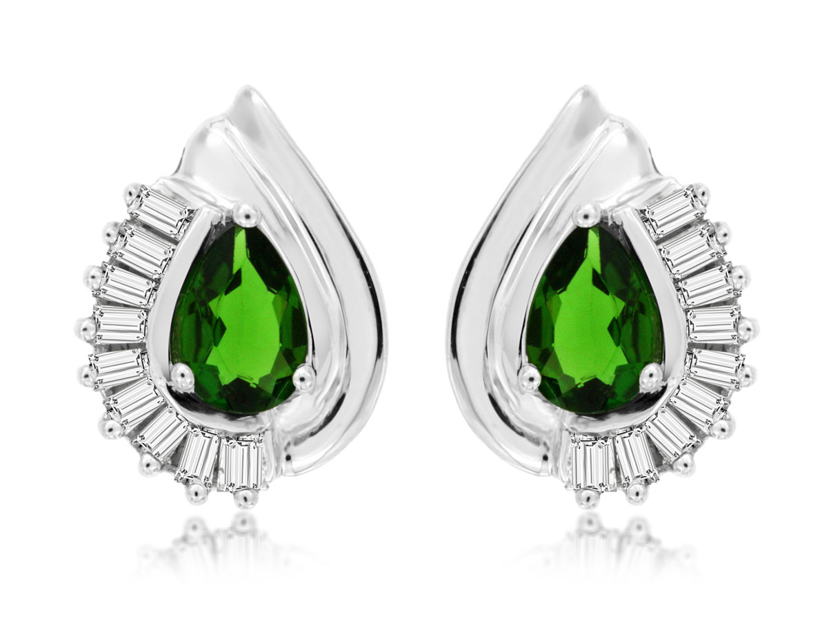 RUSSALITE & DIAMOND EARRING