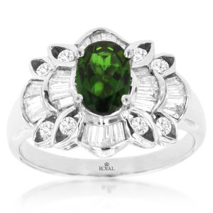 RUSSALITE & DIAMOND RING