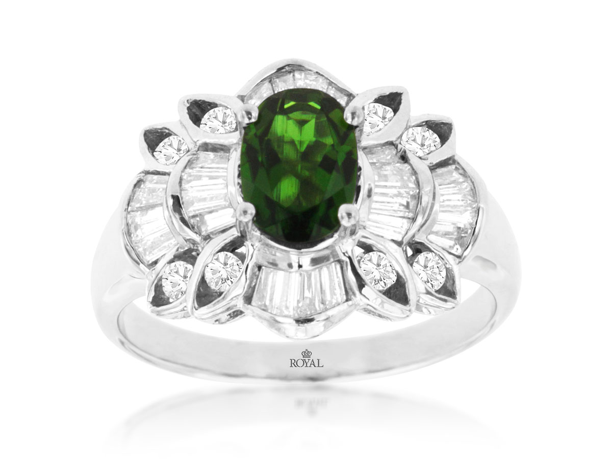 RUSSALITE & DIAMOND RING