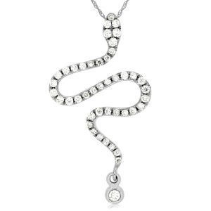 DIAMOND SNAKE PENDANT