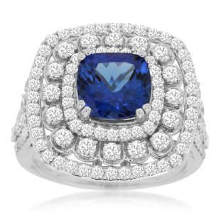 TANZANITE & DIAMOND RING