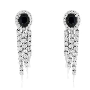 SAPPHIRE & DIAMOND EARRING