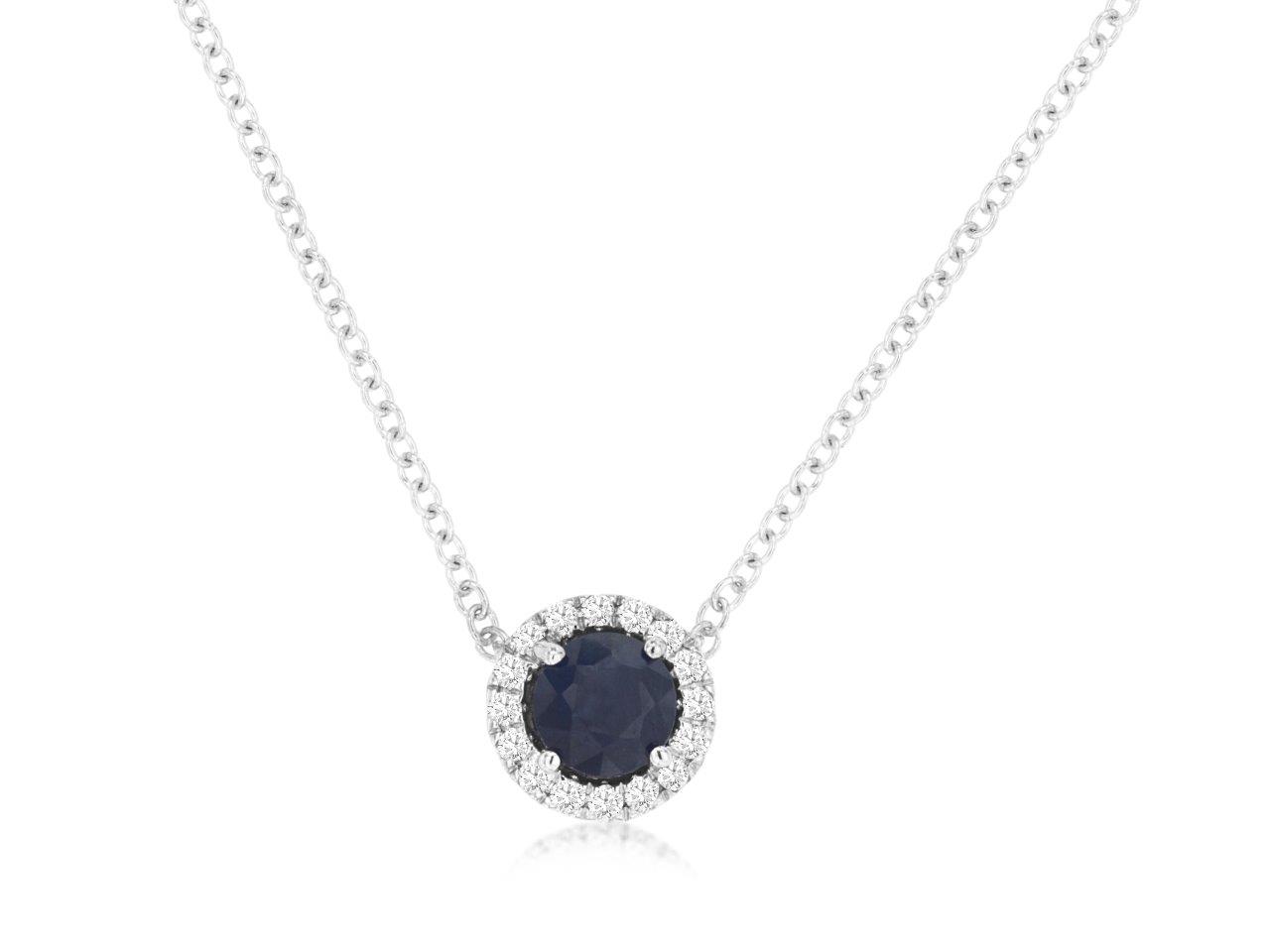 SAPPHIRE & DIAMOND NECKLACE
