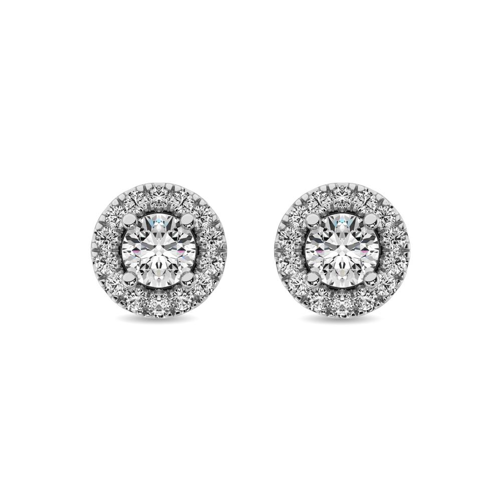 Diamond 1/3 Ct.tw Round Cut Fashion Earrings in 10K White Gold