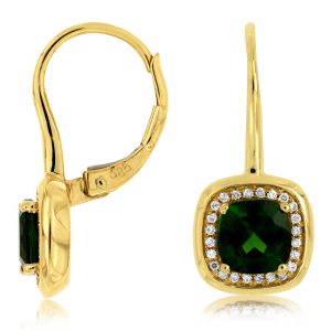 RUSSALITE & DIAMOND EARRING