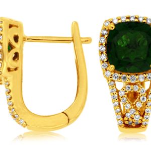 RUSSALITE & DIAMOND EARRING