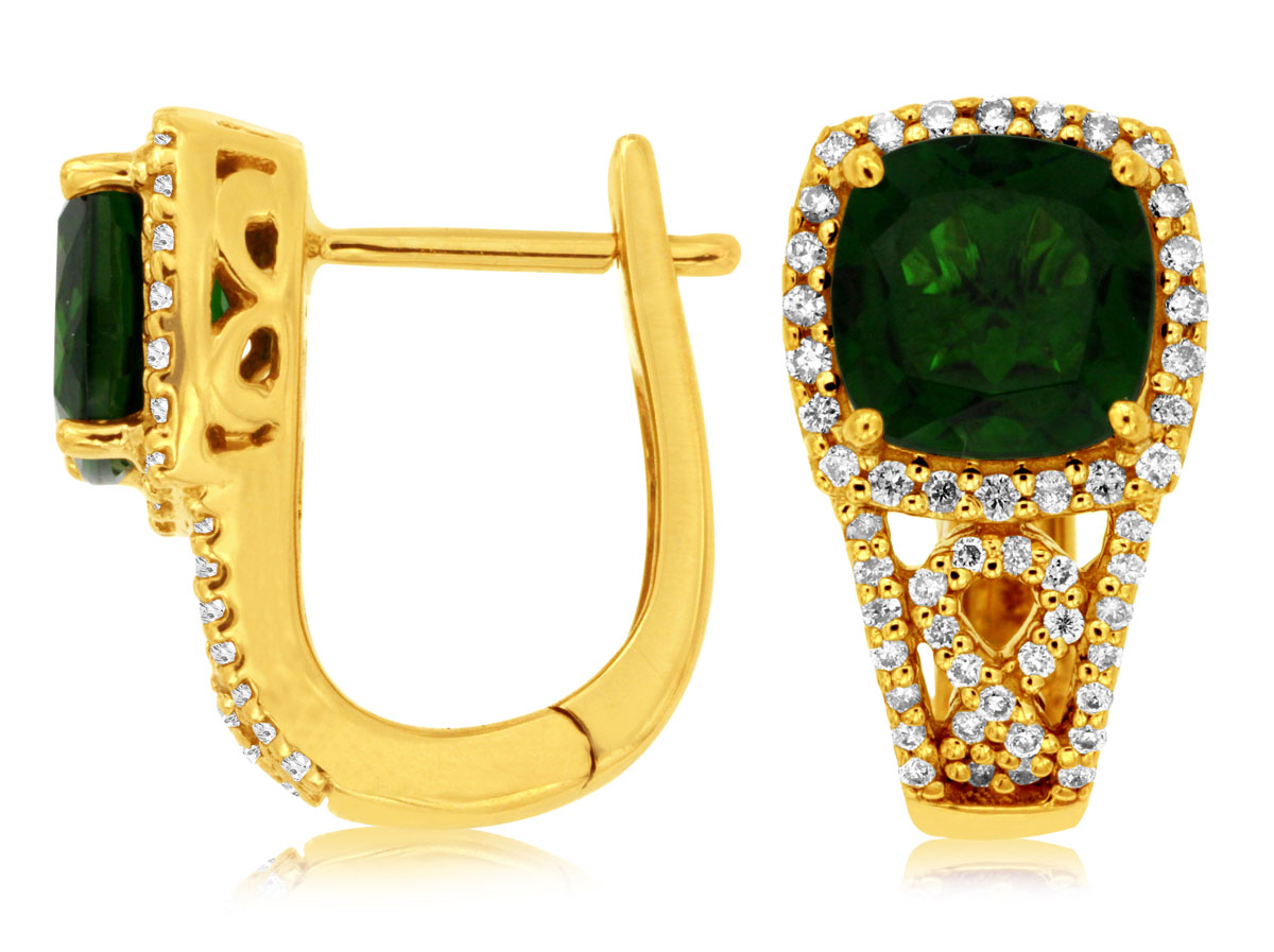 RUSSALITE & DIAMOND EARRING