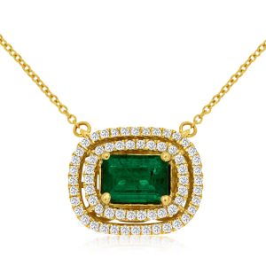 EMERALD & DIAMOND NECKLACE