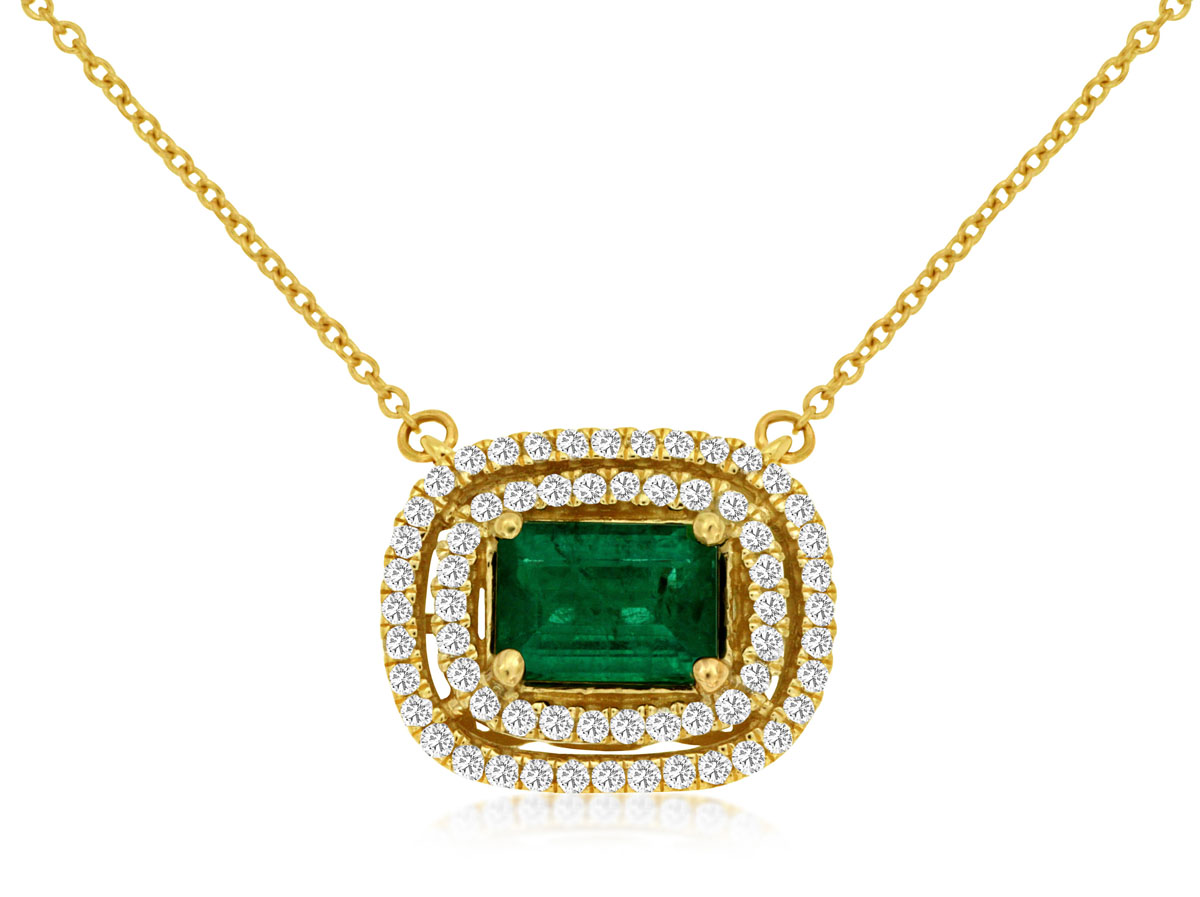 EMERALD & DIAMOND NECKLACE