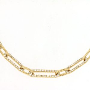 DIAMOND PAPERCLIP NECKLACE – 5