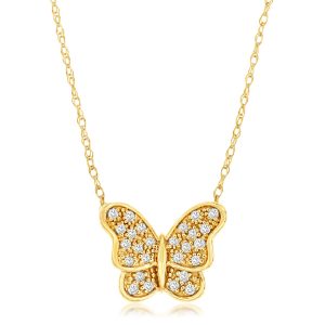 DIAMOND BUTTERFLY NECKLACE