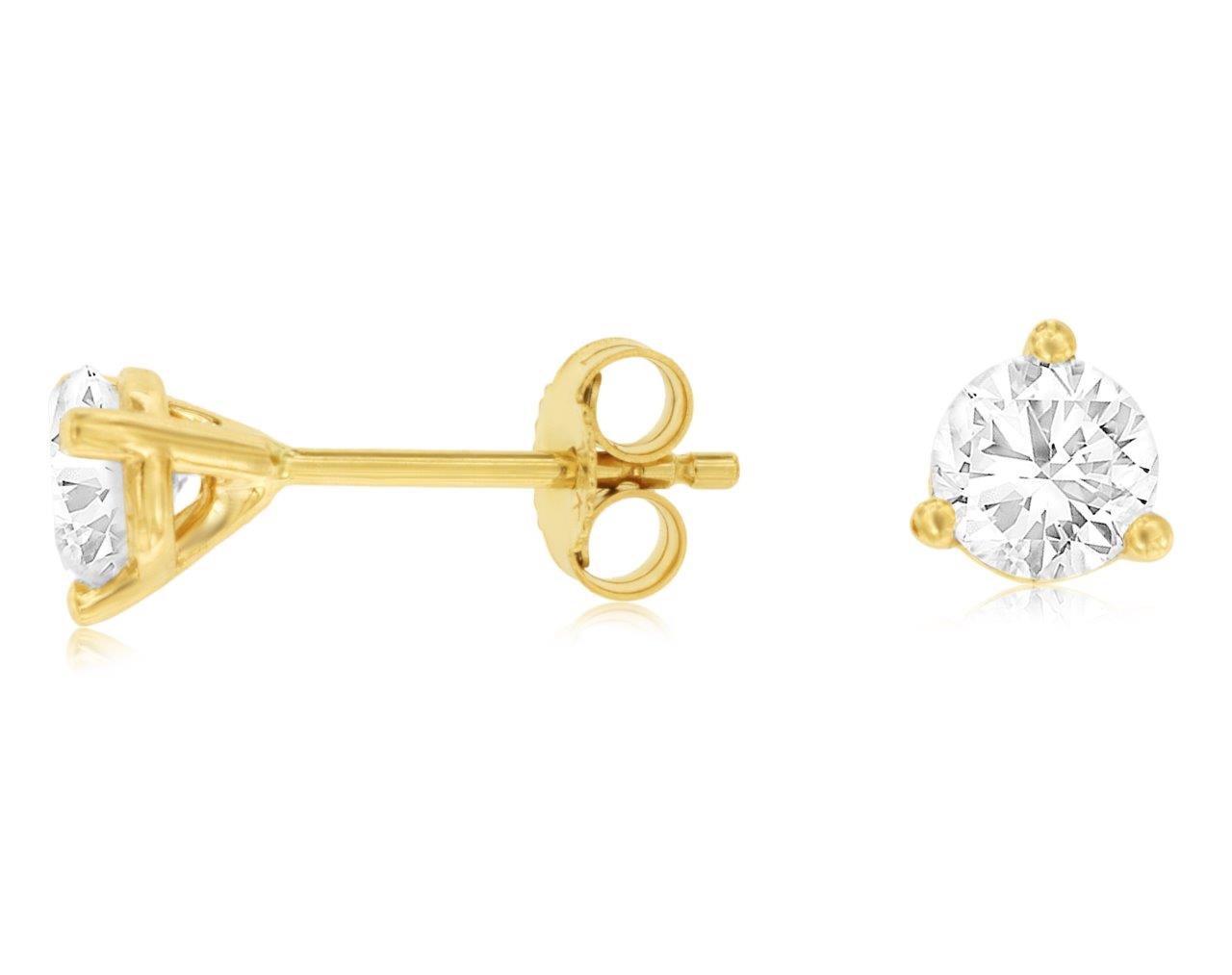 LAB GROWN STUD EARRING