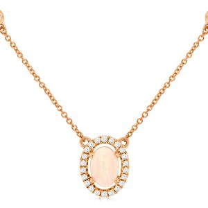 OPAL & DIAMOND PENDANT