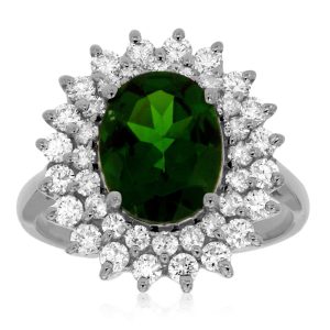 RUSSALITE & DIAMOND RING