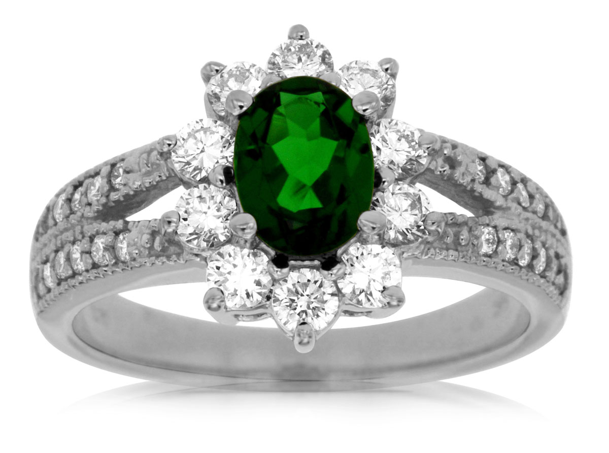 RUSSALITE & DIAMOND RING