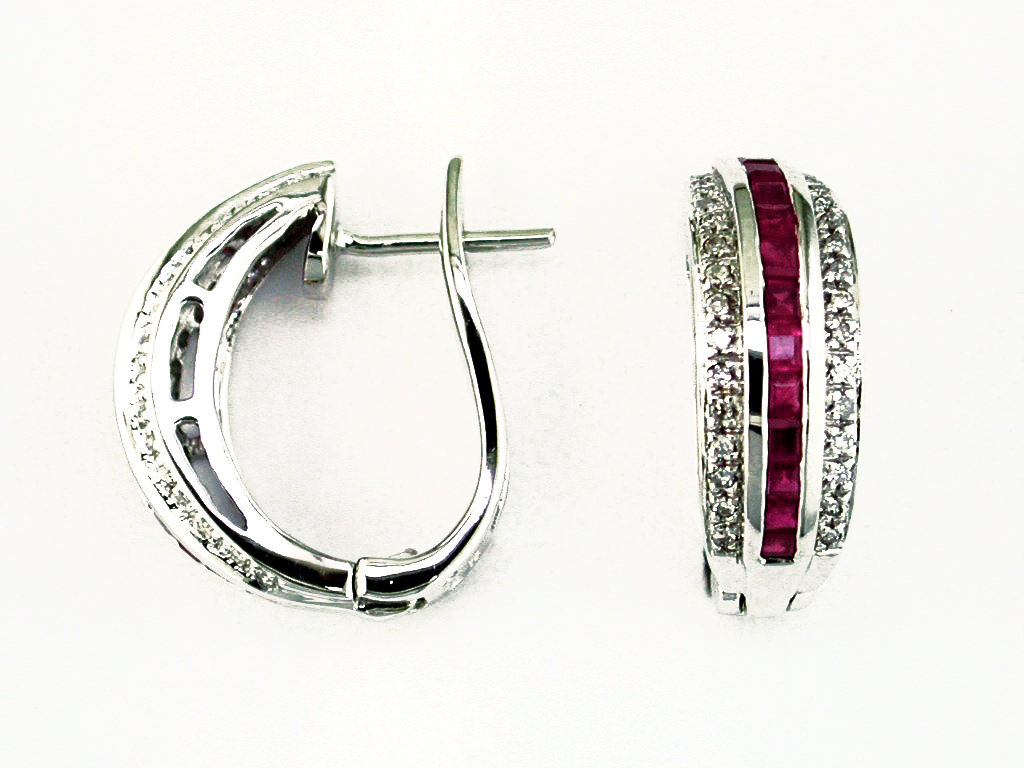 RUBY & DIAMOND EARRING