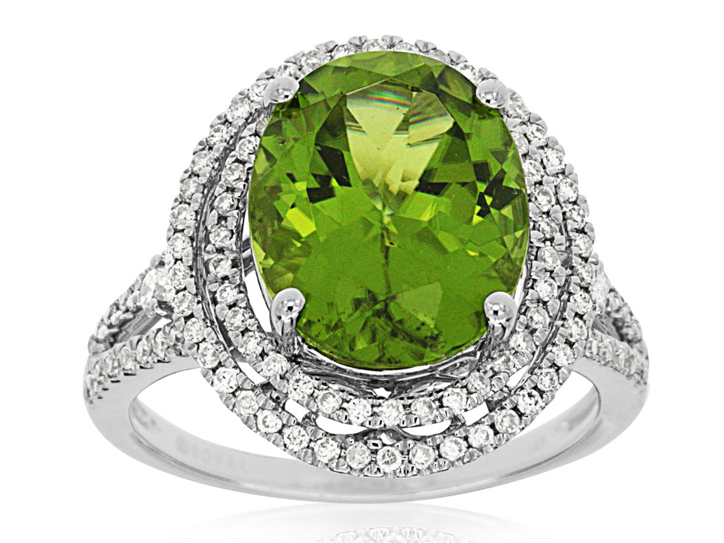 PERIDOT & DIAMOND RING