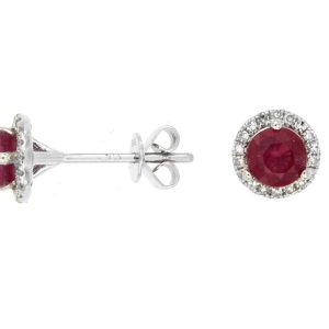 RUBY & DIAMOND EARRING