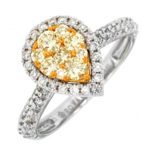 YELLOW DIAMOND & DIAMOND RING