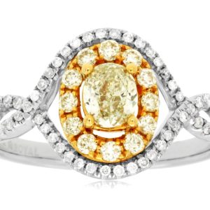 YELLOW DIAMOND & DIAMOND RING