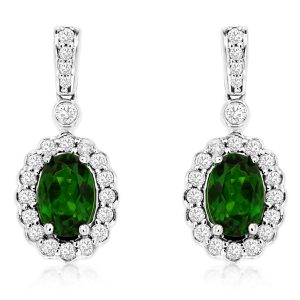 RUSSALITE & DIAMOND EARRING