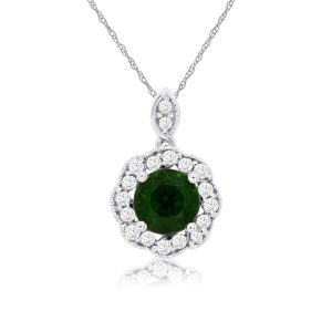 RUSSALITE & DIAMOND PENDANT