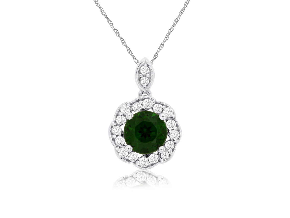 RUSSALITE & DIAMOND PENDANT