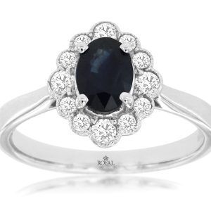 SAPPHIRE & DIAMOND RING
