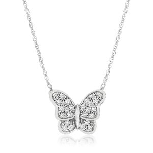 DIAMOND BUTTERFLY NECKLACE