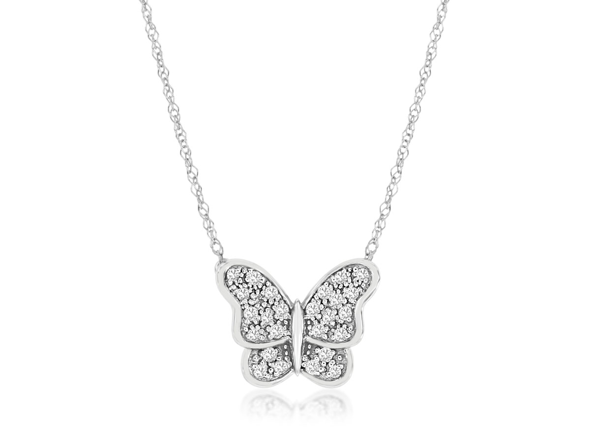 DIAMOND BUTTERFLY NECKLACE