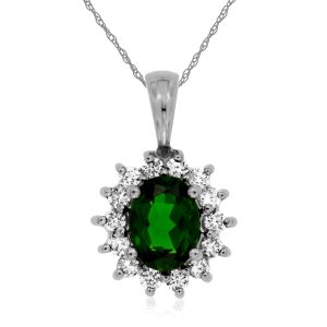 RUSSALITE & DIAMOND PENDANT