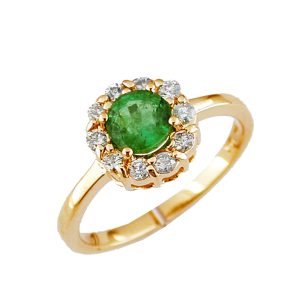EMERALD & DIAMOND RING
