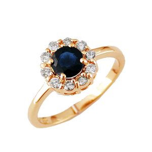 SAPPHIRE & DIAMOND RING