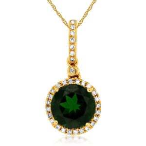 RUSSALITE & DIAMOND PENDANT