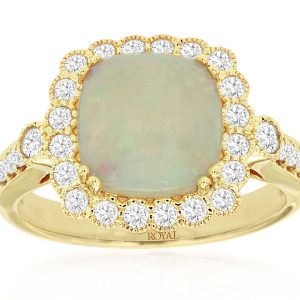OPAL & DIAMOND RING