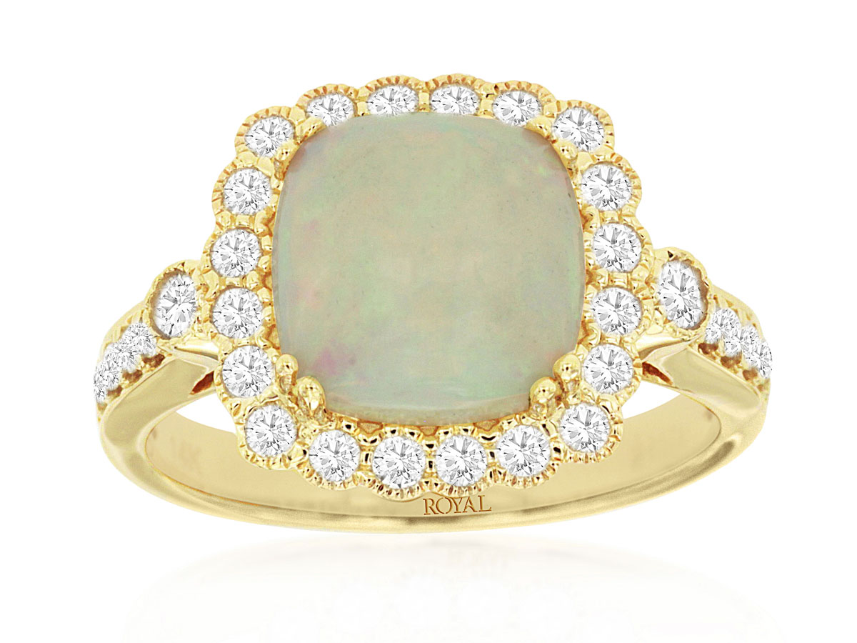 OPAL & DIAMOND RING