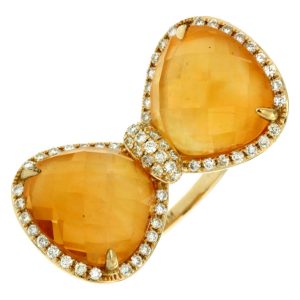 CITRINE & DIAMOND RING