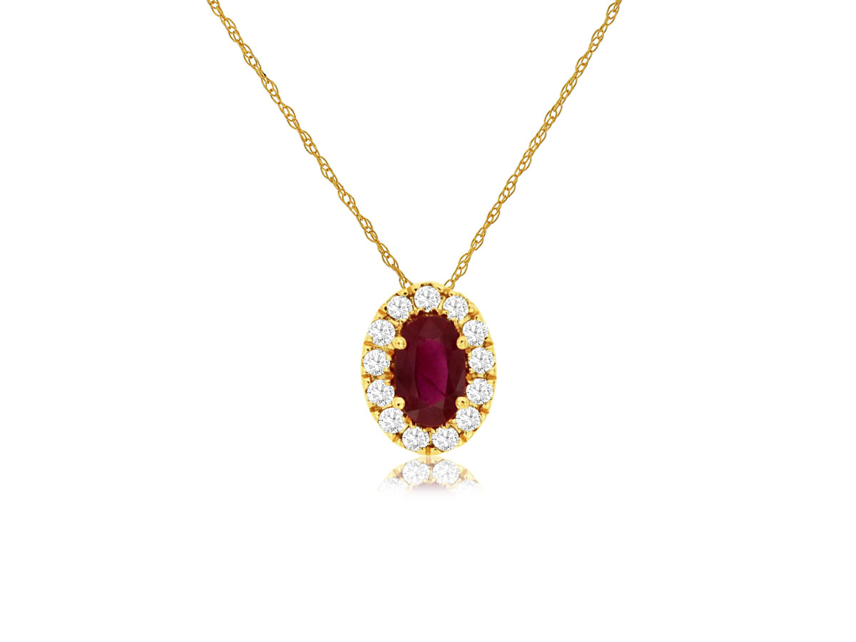 RUBY & DIAMOND PENDANT