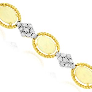 OPAL & DIAMOND BRACELET